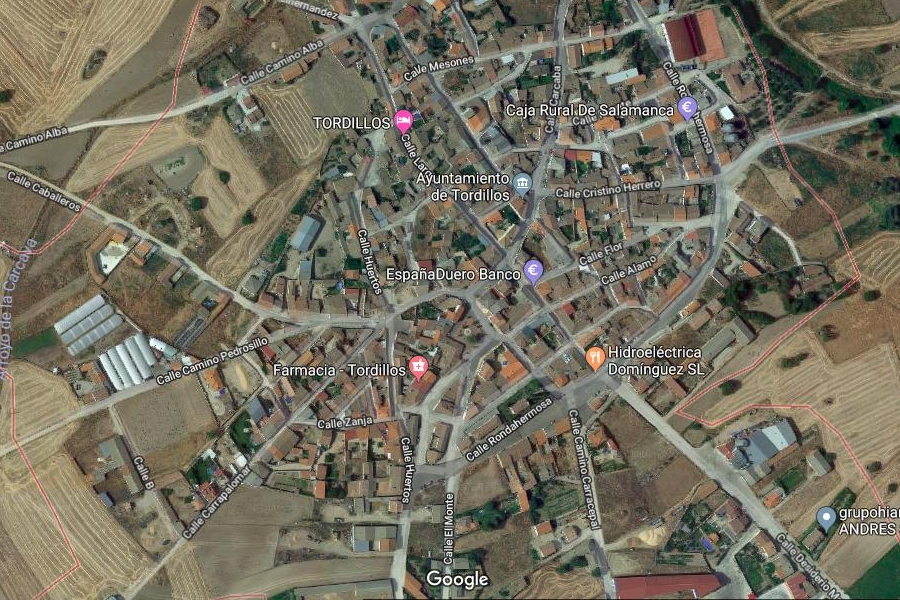 Vista aérea de Tordillos